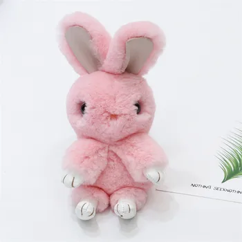 Real Fur Rabbit Keychain Fashion Key Ring Genuine Rex Rabbit Furs Bunny Pendant Bag Car Charm Tag Cute Rabbit Toy Doll L#47
Real Fur Rabbit Keychain Fashion Key Ring Genuine Rex Rabbit Furs Bunny Pendant Bag Car Charm Tag Cute Rabbit Toy Doll L#47