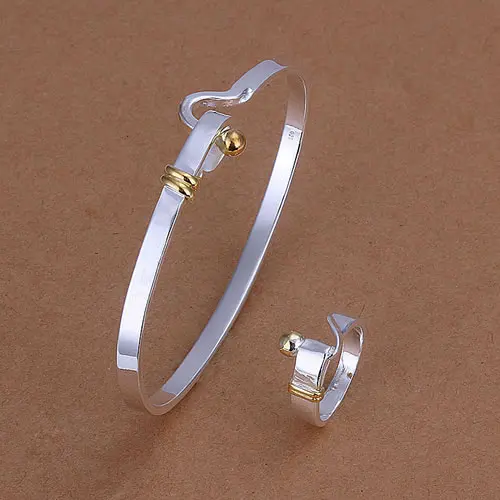 Lose Money Promotions! Plated Silver Jewelry Set, Fashion Jewelry Set Ring Bangle Jewelry Set KDS279
Lose Money Promotions! Plated Silver Jewelry Set, Fashion Jewelry Set Ring Bangle Jewelry Set KDS279
