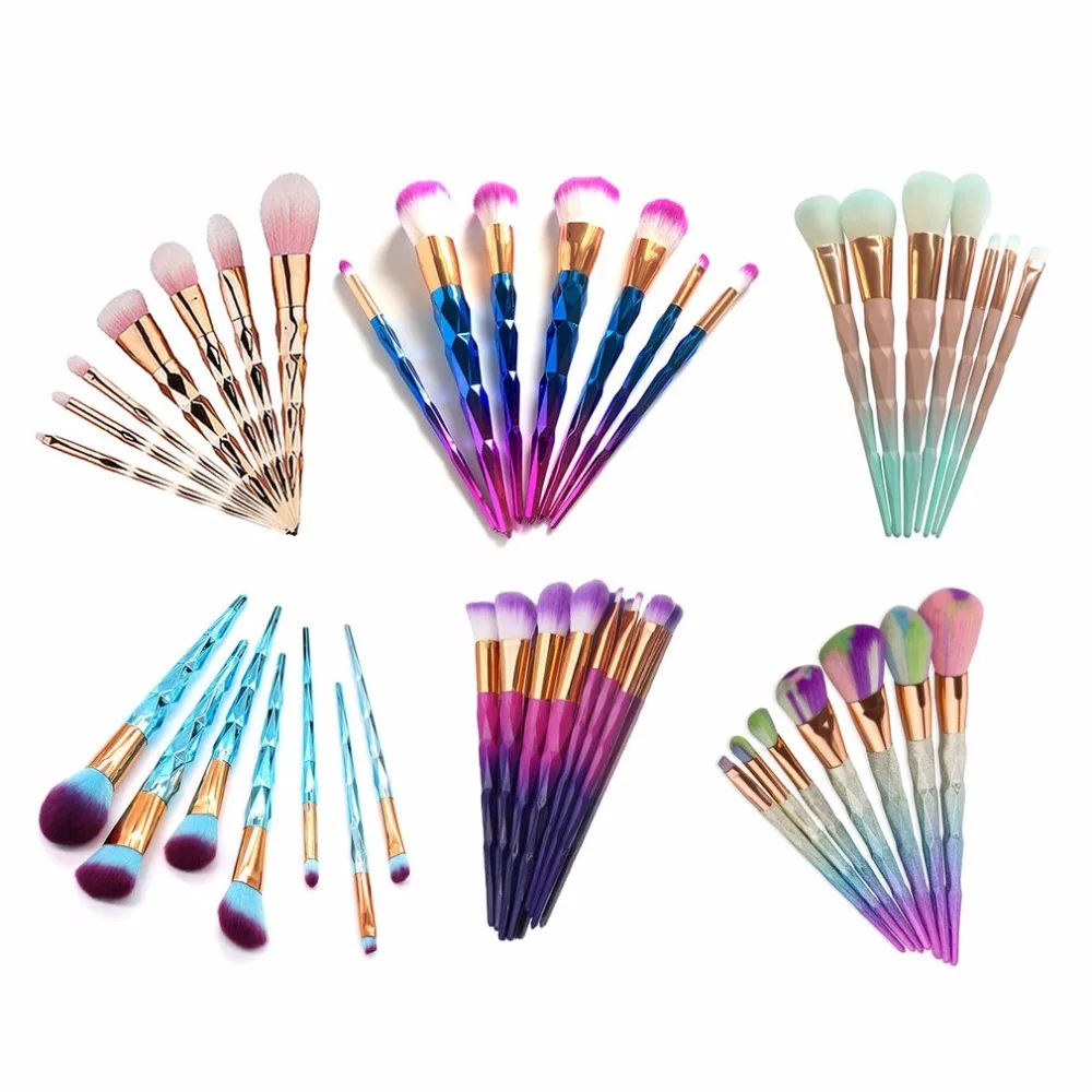 Diamond Shape Rainbow Handle Makeup Brushes Set Foundation Powder Blush Eye Shadow Lip Brushes Face Beauty Makeup Tools Kit 7pcs
Diamond Shape Rainbow Handle Makeup Brushes Set Foundation Powder Blush Eye Shadow Lip Brushes Face Beauty Makeup Tools Kit 7pcs