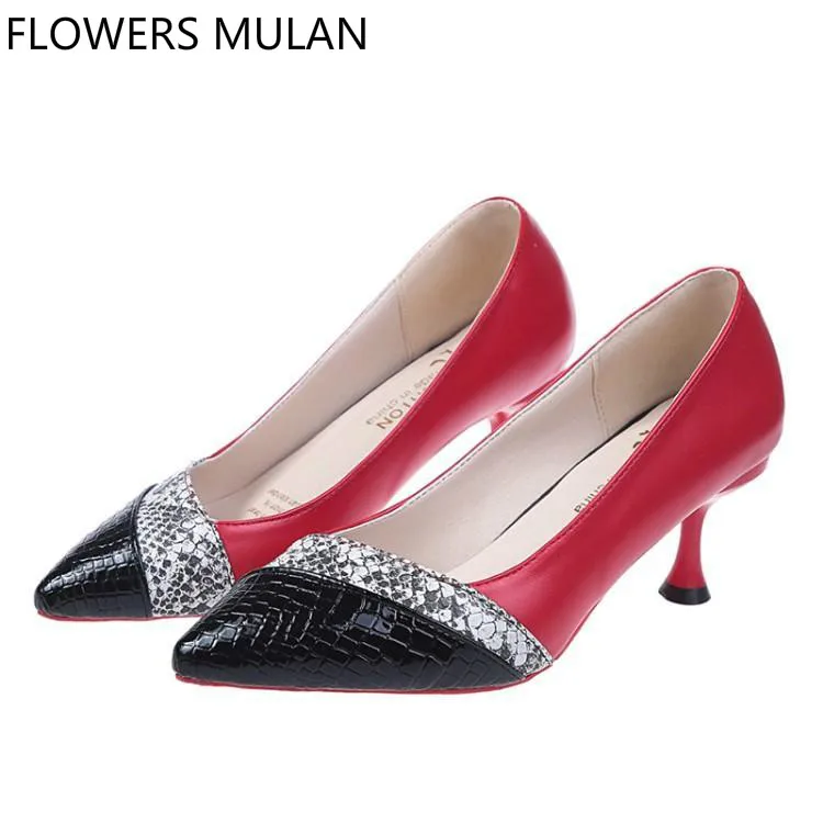 Mixed Color Snake Leather Women High Heels Shoes Pointed Toe Shallow Slip On Zapatos De Mujer Ladies Pumps Wedding Bride Shoes
Mixed Color Snake Leather Women High Heels Shoes Pointed Toe Shallow Slip On Zapatos De Mujer Ladies Pumps Wedding Bride Shoes