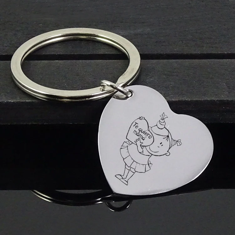 "Te quiero mama" Kerchain High Quality Stainless Steel Keychain for Mother YP6933 Drop Shipping
"Te quiero mama" Kerchain High Quality Stainless Steel Keychain for Mother YP6933 Drop Shipping