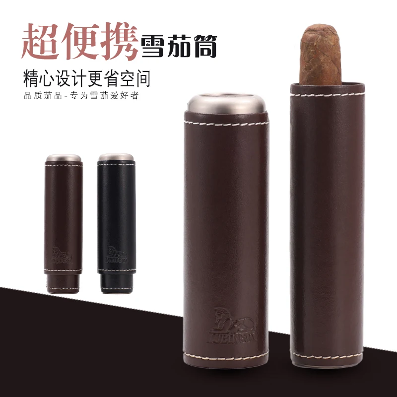 LUBINSKI Gadgets Portable Durable Travel Soft Leather Black Cigar Case Holder 1 Cigar with Gift Box
LUBINSKI Gadgets Portable Durable Travel Soft Leather Black Cigar Case Holder 1 Cigar with Gift Box