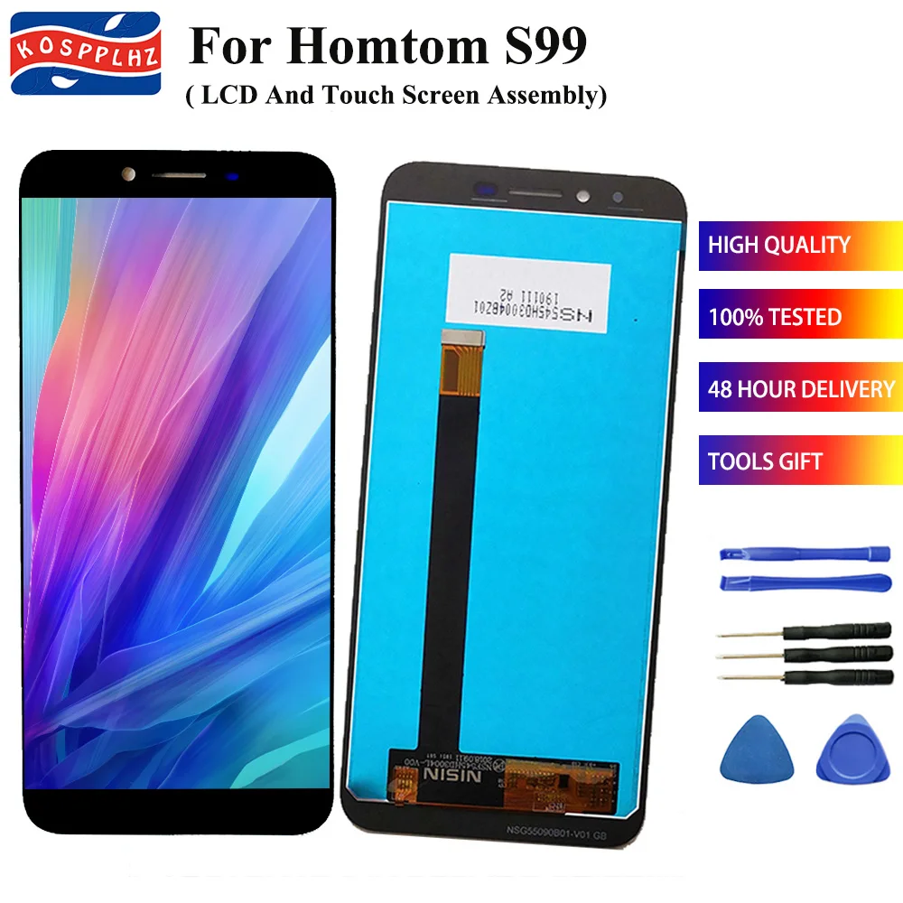For homtom s99 LCD Display and Touch Screen Digitizer Assembly Replacement 5.5" for homtoms99 s 99 Accessories+tools
For homtom s99 LCD Display and Touch Screen Digitizer Assembly Replacement 5.5" for homtoms99 s 99 Accessories+tools