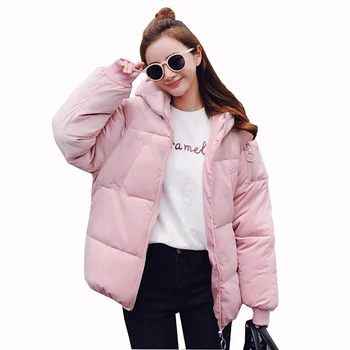 2018 New Short Winter Jacket Women Thicken Warm Outerwear Parkas Female Cotton Padded Plus size Loose Pink Coats Hooded
2018 New Short Winter Jacket Women Thicken Warm Outerwear Parkas Female Cotton Padded Plus size Loose Pink Coats Hooded