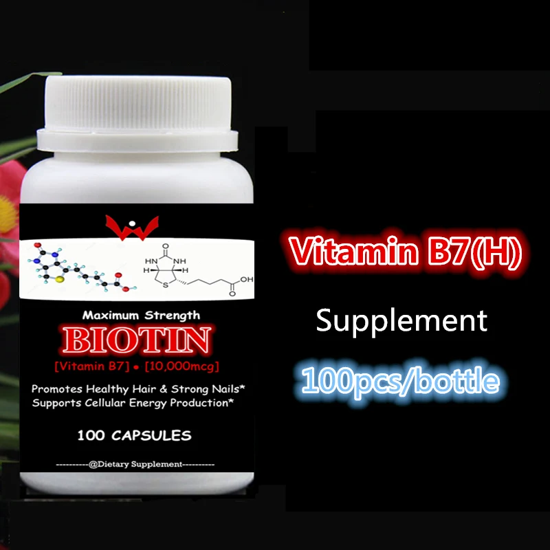 Biotin (High Potency) 10,000mcg Support Hair Growth,Glowing Skin and Strong Nails Better absorption,Vitamin B7(H) 100pcs/bottle
Biotin (High Potency) 10,000mcg Support Hair Growth,Glowing Skin and Strong Nails Better absorption,Vitamin B7(H) 100pcs/bottle