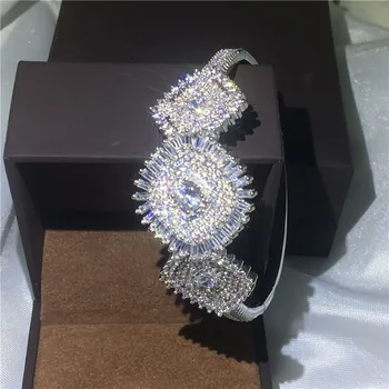 Vecalon Sunflower Full 5A cubic zirconia Big bracelet White Gold Filled cuff bangle womens accessaries Jewelry Gift
Vecalon Sunflower Full 5A cubic zirconia Big bracelet White Gold Filled cuff bangle womens accessaries Jewelry Gift