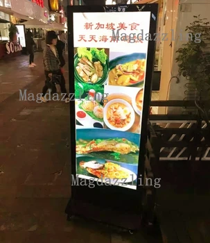 Battery Operated Stand Double Sided Magnetic Black Aluminum Frame LED Edgelit Menu Light Box for Restaurant
Battery Operated Stand Double Sided Magnetic Black Aluminum Frame LED Edgelit Menu Light Box for Restaurant