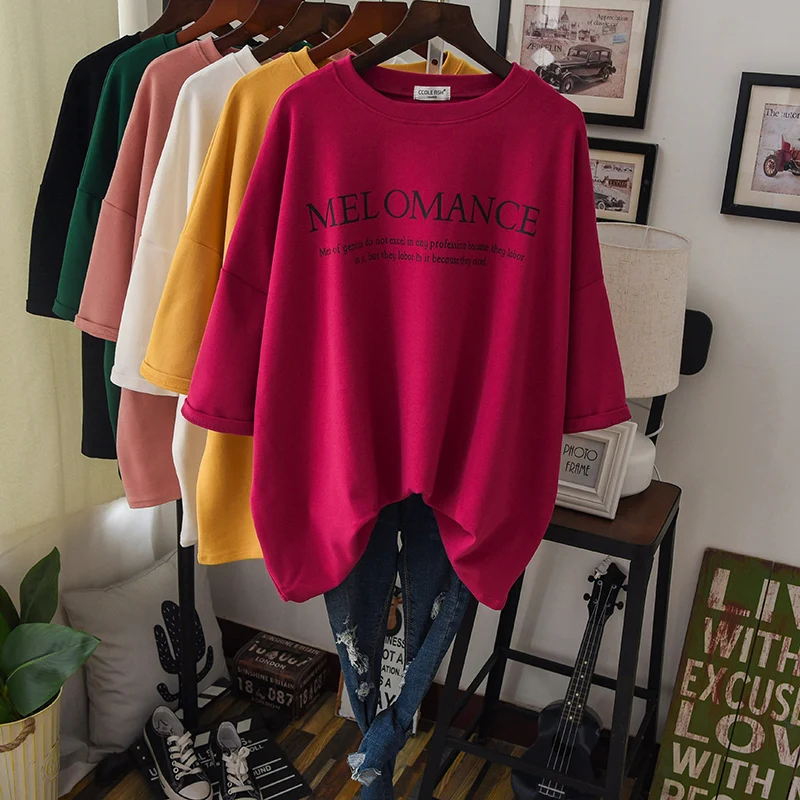 Oversized Thick Warm Tees 2019 Autumn Winter Loose Cotton T Shirts Women Short Sleeve Heavy Basic Tee Top Maxi Size
Oversized Thick Warm Tees 2019 Autumn Winter Loose Cotton T Shirts Women Short Sleeve Heavy Basic Tee Top Maxi Size