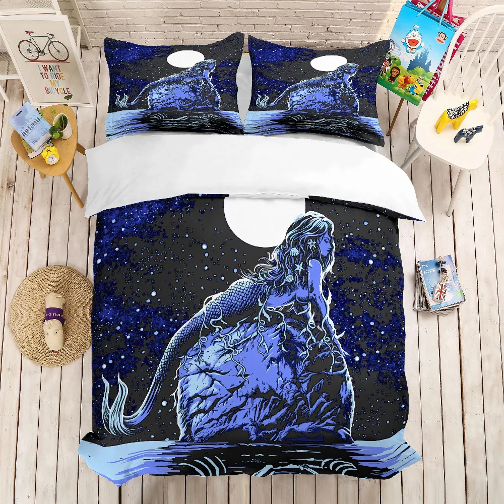 3D print Bedding set mermaid Sea mermaid singer. girls'/friends'/ kids'/lovers' gifts/presents Duvet cover set
3D print Bedding set mermaid Sea mermaid singer. girls'/friends'/ kids'/lovers' gifts/presents Duvet cover set
