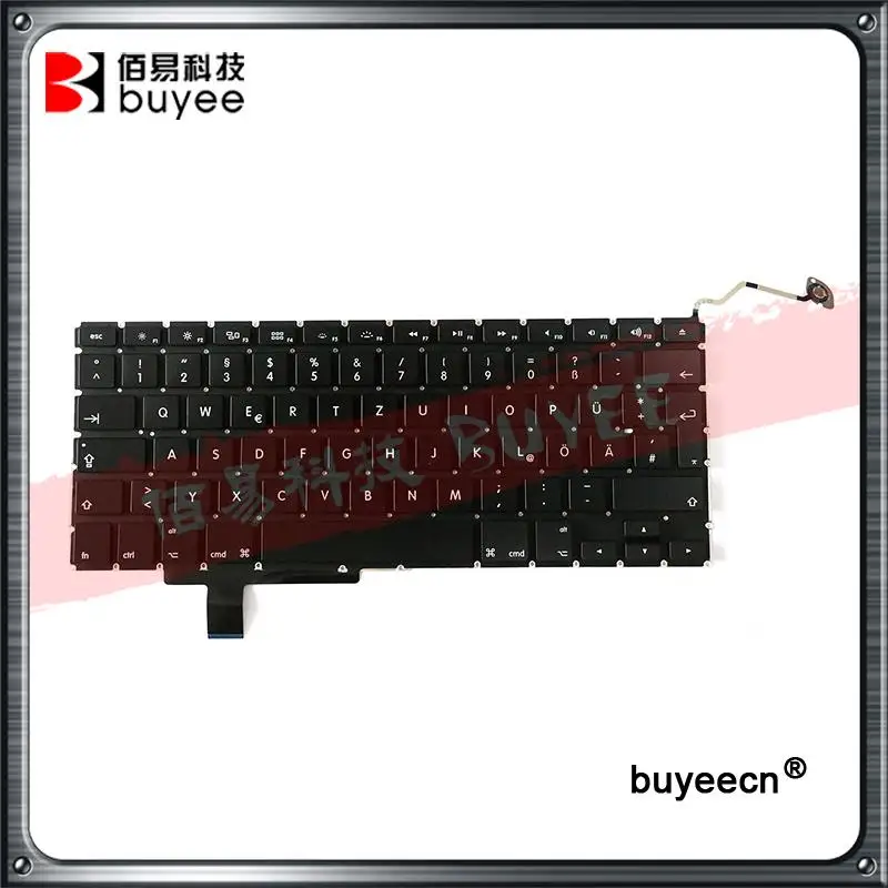Новый ноутбук A1297 GE Германия Замена клавиатуры для Macbook Pro 17 "A1297 немецкая