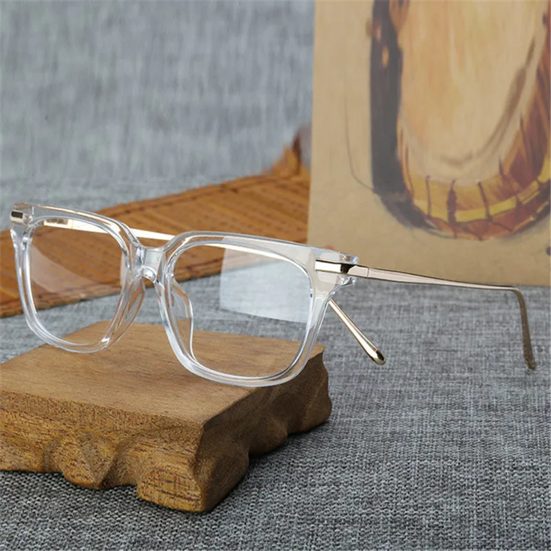 Fashion Square Acetate Frames Alloy leg Brand design Women transparent Spectacles Frame for men reading female clear lens glass
Fashion Square Acetate Frames Alloy leg Brand design Women transparent Spectacles Frame for men reading female clear lens glass