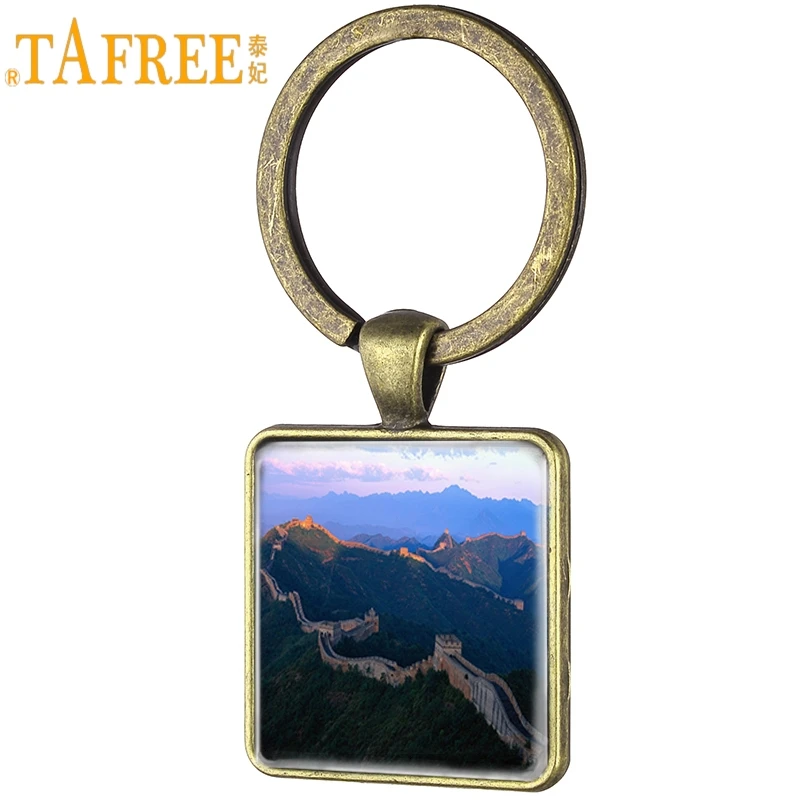 TAFREE The Great Wall Of China Picture Square Keychain One Of The Wonders Of The World Keyring Unique Glass Charm Jewelry CC38
TAFREE The Great Wall Of China Picture Square Keychain One Of The Wonders Of The World Keyring Unique Glass Charm Jewelry CC38