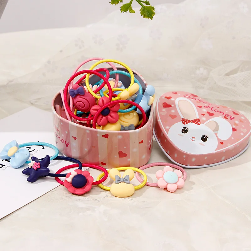 Lovely Heart Box Packed 20PCS Girls Cute Cartoon Flower Elastic Hair Bands Birthday Gift Rubber Bands For Kids Hair Accessories
Lovely Heart Box Packed 20PCS Girls Cute Cartoon Flower Elastic Hair Bands Birthday Gift Rubber Bands For Kids Hair Accessories
