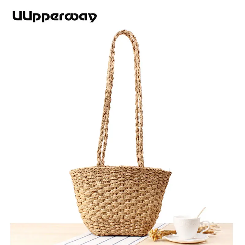 2019 Hobos Straw Bags Women Summer Beach Shoulder Bags Paper Rope Handmade Woven String Bag Bohemia Handbag Small Travel Bags
2019 Hobos Straw Bags Women Summer Beach Shoulder Bags Paper Rope Handmade Woven String Bag Bohemia Handbag Small Travel Bags