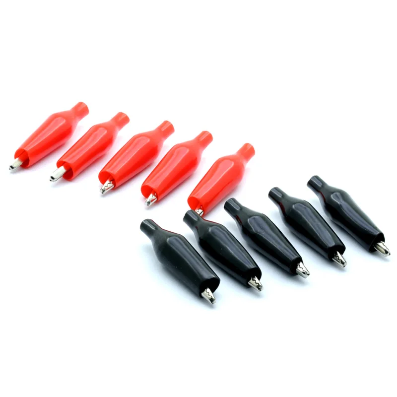 28MM Metal Alligator Clip G98 Crocodile Electrical Clamp for Testing Probe Meter Black and Red with Plastic Boot 5black+5red
28MM Metal Alligator Clip G98 Crocodile Electrical Clamp for Testing Probe Meter Black and Red with Plastic Boot 5black+5red