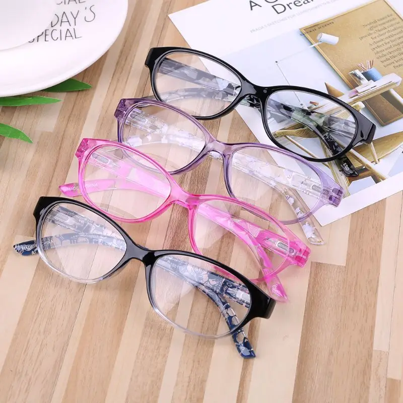 New Fashion Reading Glasses Flower Adornment Plastic Legs Transparent Presbyopic Glasses 4 Colors
New Fashion Reading Glasses Flower Adornment Plastic Legs Transparent Presbyopic Glasses 4 Colors