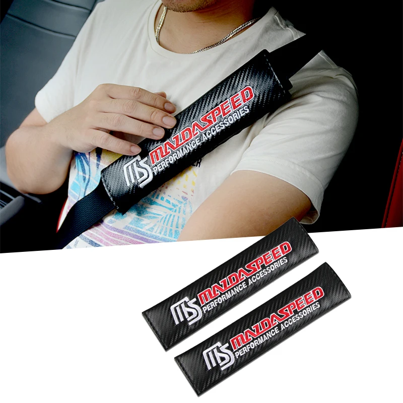 Auto Accessories Carbon fiber pattern Car Safety Belt Covers Seat Belt Case Embroidery for Mazda 2 3 5 6 Cx-5 Cx-7 Car Styling
Auto Accessories Carbon fiber pattern Car Safety Belt Covers Seat Belt Case Embroidery for Mazda 2 3 5 6 Cx-5 Cx-7 Car Styling