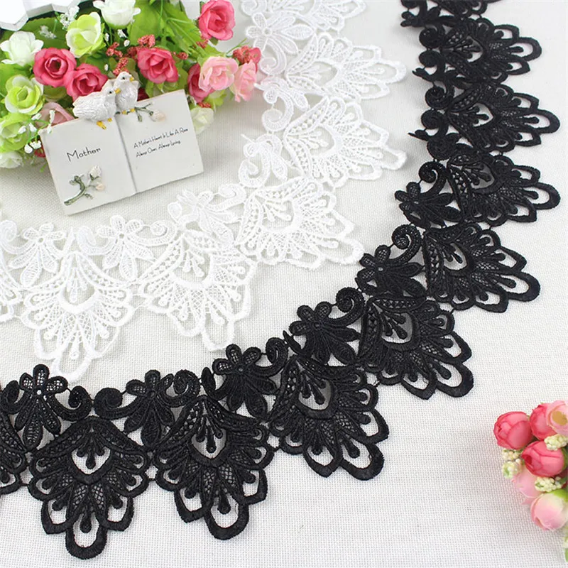 Water soluble hollow black lace accessories clothing DIY decorative accessories hem skirt sewing cloth fabric
Water soluble hollow black lace accessories clothing DIY decorative accessories hem skirt sewing cloth fabric