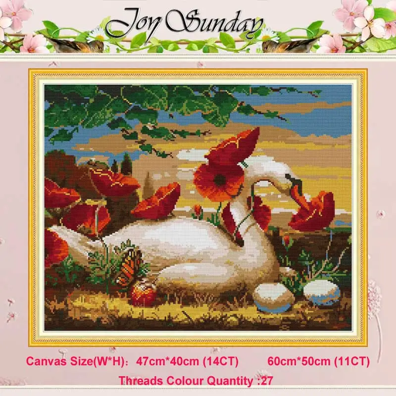 Swans among the flowers counted 11CT 14CT Cross Stitch Set DIY DMC Chinese Cross-stitch Kit Embroidery Needlework Home Decor
Swans among the flowers counted 11CT 14CT Cross Stitch Set DIY DMC Chinese Cross-stitch Kit Embroidery Needlework Home Decor