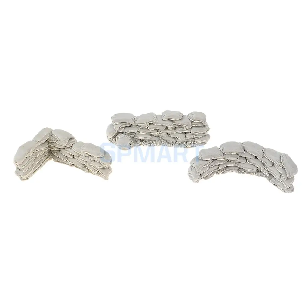 1/35 Scale Resin Millitary Soldier Scenario Accessories Sandbag Walls Combination Resin Kit Sand Model Landscape Scene Toys
