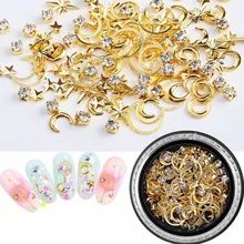 1pcs Metal Nail Studs 1BOX 3D Charm Metal Moon Stars Hollow Rivets For Nails 6*9mm Nails Art Decorations Gel Polish Studs G35-25
1pcs Metal Nail Studs 1BOX 3D Charm Metal Moon Stars Hollow Rivets For Nails 6*9mm Nails Art Decorations Gel Polish Studs G35-25