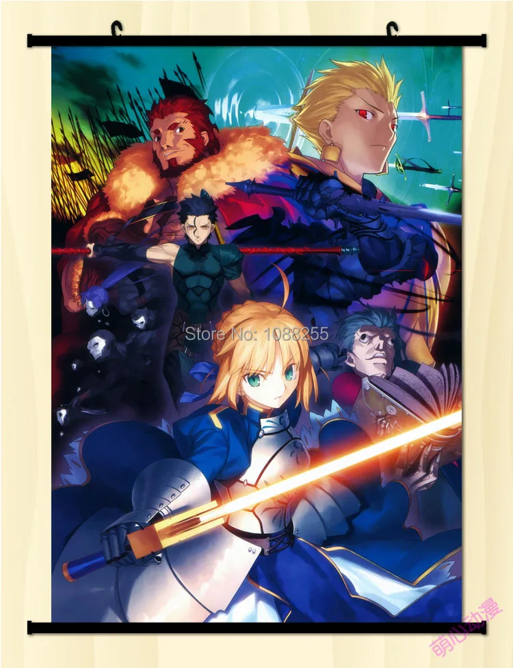 Fate/stay Night Fate Zero Saber домашний декор аниме японский плакат настенная прокрутка J01 |