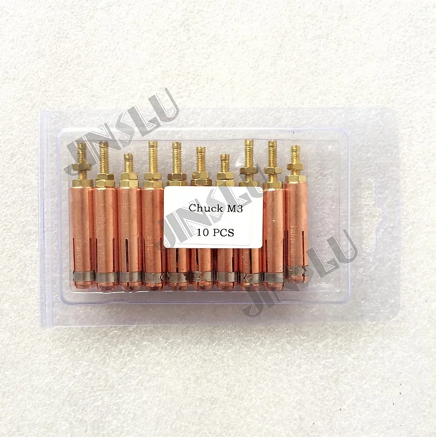 Collet M3 for Capacitor Discharge CD Stud Welding Gun Welding Torch for Stud Welding 10pcs
Collet M3 for Capacitor Discharge CD Stud Welding Gun Welding Torch for Stud Welding 10pcs