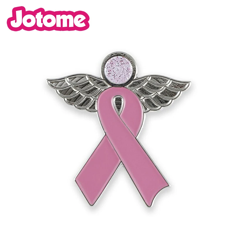100pcs/lot Pink Ribbon x Angel Glitter Enamel Pin Brooch Breast Cancer Awareness 1.5 inch
100pcs/lot Pink Ribbon x Angel Glitter Enamel Pin Brooch Breast Cancer Awareness 1.5 inch