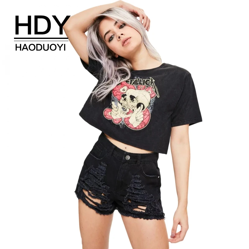 HDY Haoduoyi Brand Women Black Printed T-Shirt O-Neck Short Sleeve Female Fashion Basic Chic Cotton Summer Tees Lady Tops
HDY Haoduoyi Brand Women Black Printed T-Shirt O-Neck Short Sleeve Female Fashion Basic Chic Cotton Summer Tees Lady Tops