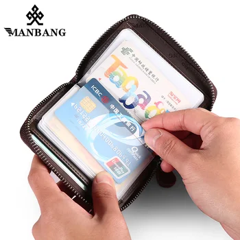 ManBang 2019 New Genuine Leather Men Card Wallet Holder Card Wallet Prevent RFID For Men Credit Card Holder Fashion
ManBang 2019 New Genuine Leather Men Card Wallet Holder Card Wallet Prevent RFID For Men Credit Card Holder Fashion