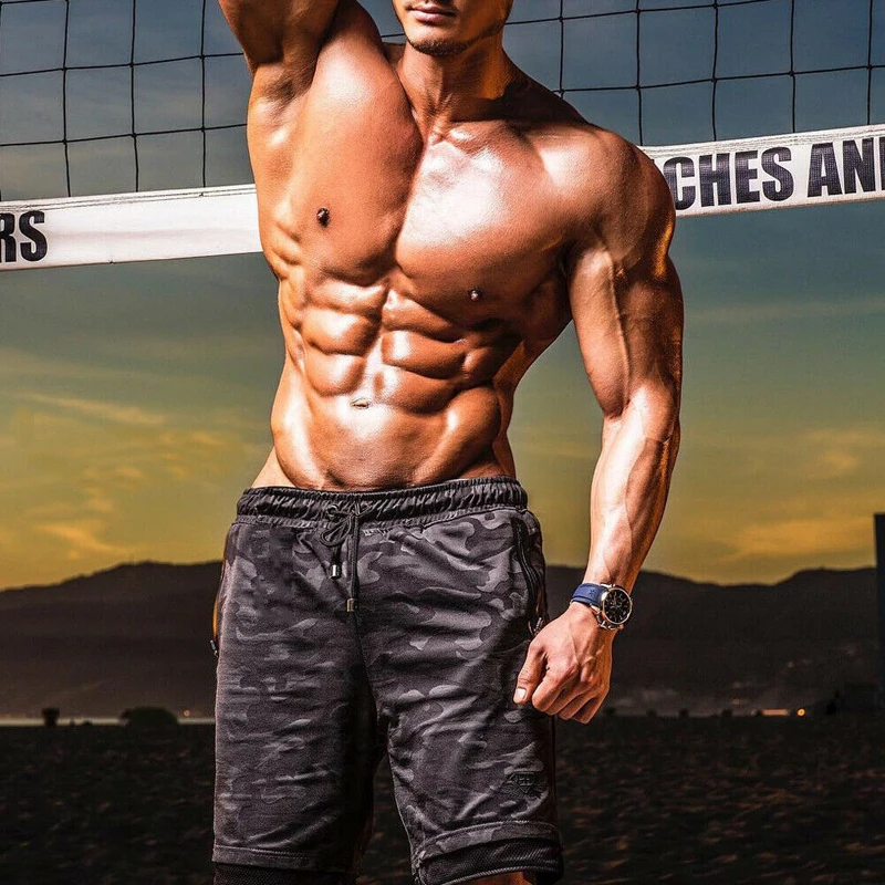 Men Sport Fitness Shorts Drawstring Bodybuilding Training Camouflage Print Short Workout Gym Shorts
Men Sport Fitness Shorts Drawstring Bodybuilding Training Camouflage Print Short Workout Gym Shorts