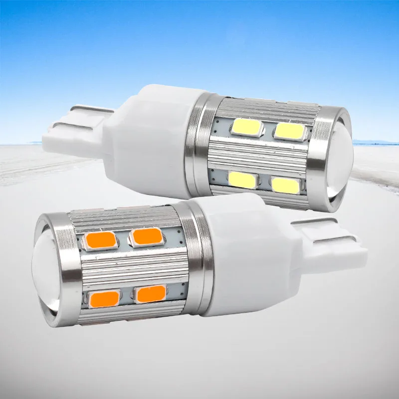 2pcs T20 7443 W21/5W Super Bright 16 SMD 5630 5730 LED Car Tail Bulb 21/5W Brake Lights auto Daytime Running Lamps Red Amber 12V
2pcs T20 7443 W21/5W Super Bright 16 SMD 5630 5730 LED Car Tail Bulb 21/5W Brake Lights auto Daytime Running Lamps Red Amber 12V