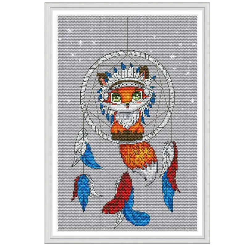 Fox Dream Catcher DIY Handmade Needlework Counted Cross Stitch Embroidery Kit Set 14CT
Fox Dream Catcher DIY Handmade Needlework Counted Cross Stitch Embroidery Kit Set 14CT