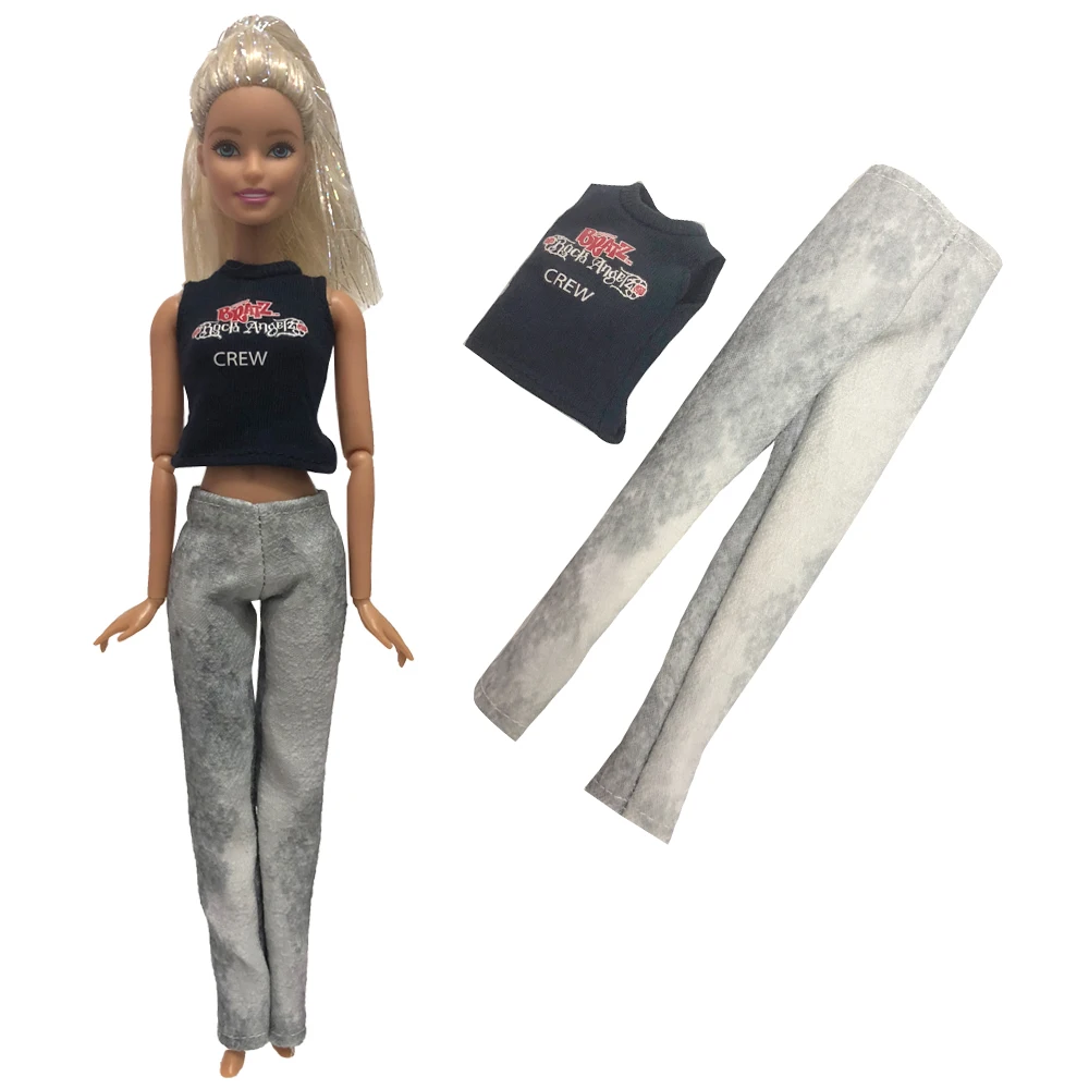 NK2019 Doll Outfit Fashion Handmade Casual Style Clothes + Trousers For Barbie Doll Dress Accessories Gift For Kids
NK2019 Doll Outfit Fashion Handmade Casual Style Clothes + Trousers For Barbie Doll Dress Accessories Gift For Kids