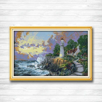 The beacon light tower seaside sun 14CT 11CT counted cross stitch Needlework Set Embroidery kits chinese cross stitch Home decor
The beacon light tower seaside sun 14CT 11CT counted cross stitch Needlework Set Embroidery kits chinese cross stitch Home decor
