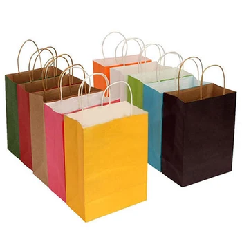 Sale 1PC Leisurely With Handles Gift Paper Bags Party Kraft Paper Solid Color Square Shopping Bags
Sale 1PC Leisurely With Handles Gift Paper Bags Party Kraft Paper Solid Color Square Shopping Bags