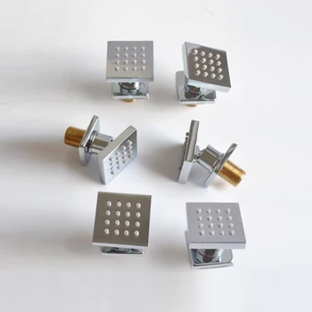 Polished Chrome Bathroom Brass Shower Massage Jets Square 6 Pcs SPA Massage Sprayers 
Polished Chrome Bathroom Brass Shower Massage Jets Square 6 Pcs SPA Massage Sprayers