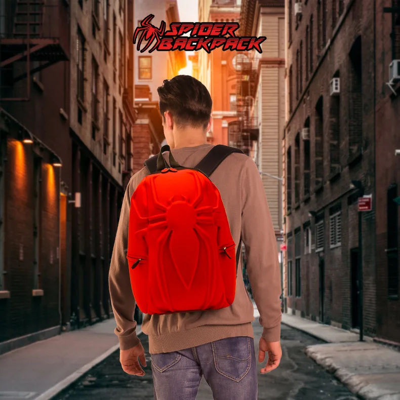 Avengers Spider Man 3D Creative Backpack Balck Red Outfit Fashion Men Women Backpack Laptop School Bags for Teenage Girls Travel
Avengers Spider Man 3D Creative Backpack Balck Red Outfit Fashion Men Women Backpack Laptop School Bags for Teenage Girls Travel