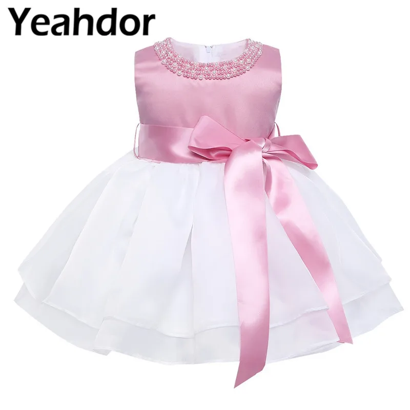 Infant Baby Girls Pearl Neck Sleeveless TuTu Dress Christening Princess Pageant Wedding Birthday Party Dress Flower Girl Dress
Infant Baby Girls Pearl Neck Sleeveless TuTu Dress Christening Princess Pageant Wedding Birthday Party Dress Flower Girl Dress