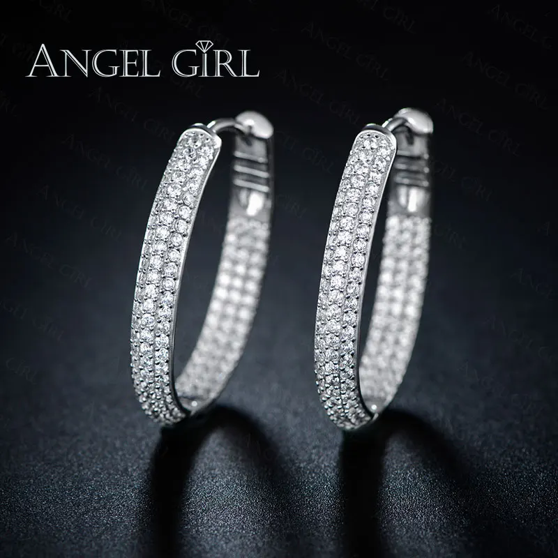 Angel Girl Round Loop with High Quality Tiny AAA+ CZ small Hoop Earrings Hot Jewelry earrings for women 2019 free shipping
Angel Girl Round Loop with High Quality Tiny AAA+ CZ small Hoop Earrings Hot Jewelry earrings for women 2019 free shipping