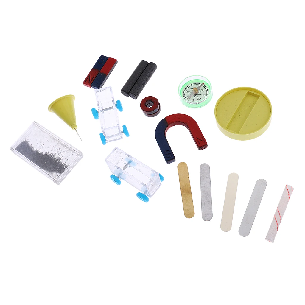 Educational Magnet Kit - Horseshoe Bar Compass Powder Set Kids Student Science Experiment Toy Learning
Educational Magnet Kit - Horseshoe Bar Compass Powder Set Kids Student Science Experiment Toy Learning