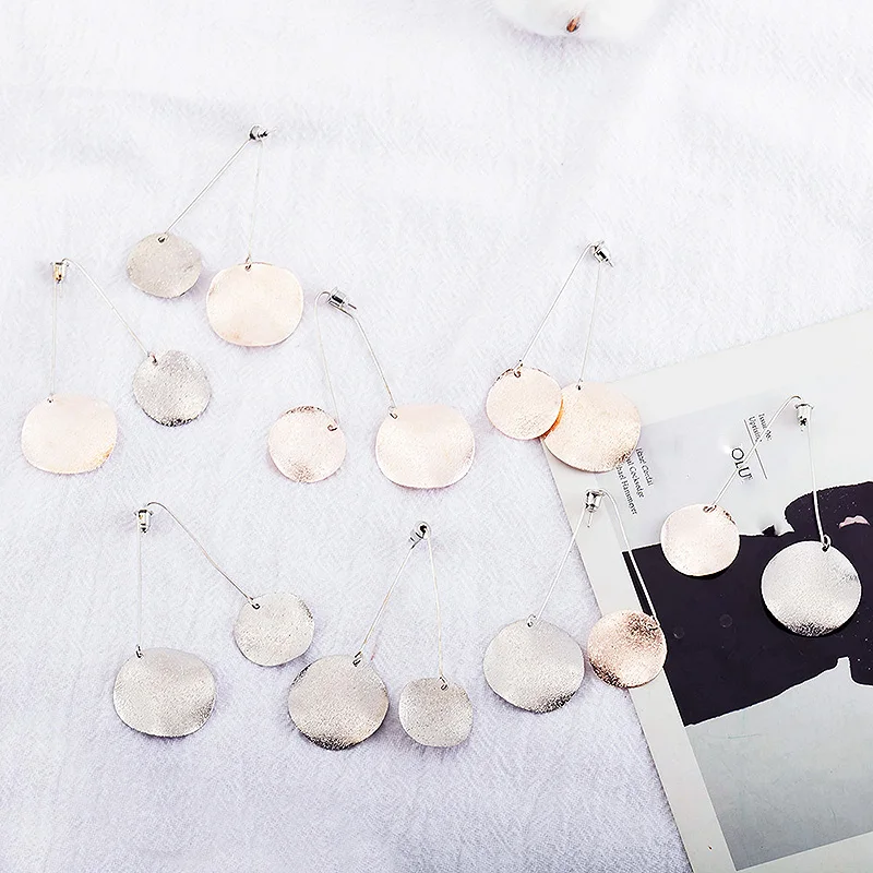Korean Simple Exquisite Gifts Unique 1Pair Drop Earring Frosted Glass Wafer 2019 Sale Arrival Golden Silvery Color Allergy Free
Korean Simple Exquisite Gifts Unique 1Pair Drop Earring Frosted Glass Wafer 2019 Sale Arrival Golden Silvery Color Allergy Free