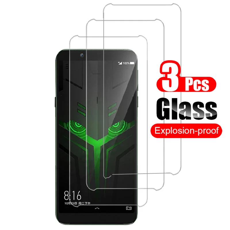 

Закаленное стекло для Xiaomi Black Shark Helo, Защитная пленка для экрана Xiaomi Blackshark 2 Pro, защитное стекло 9H, 3 шт.