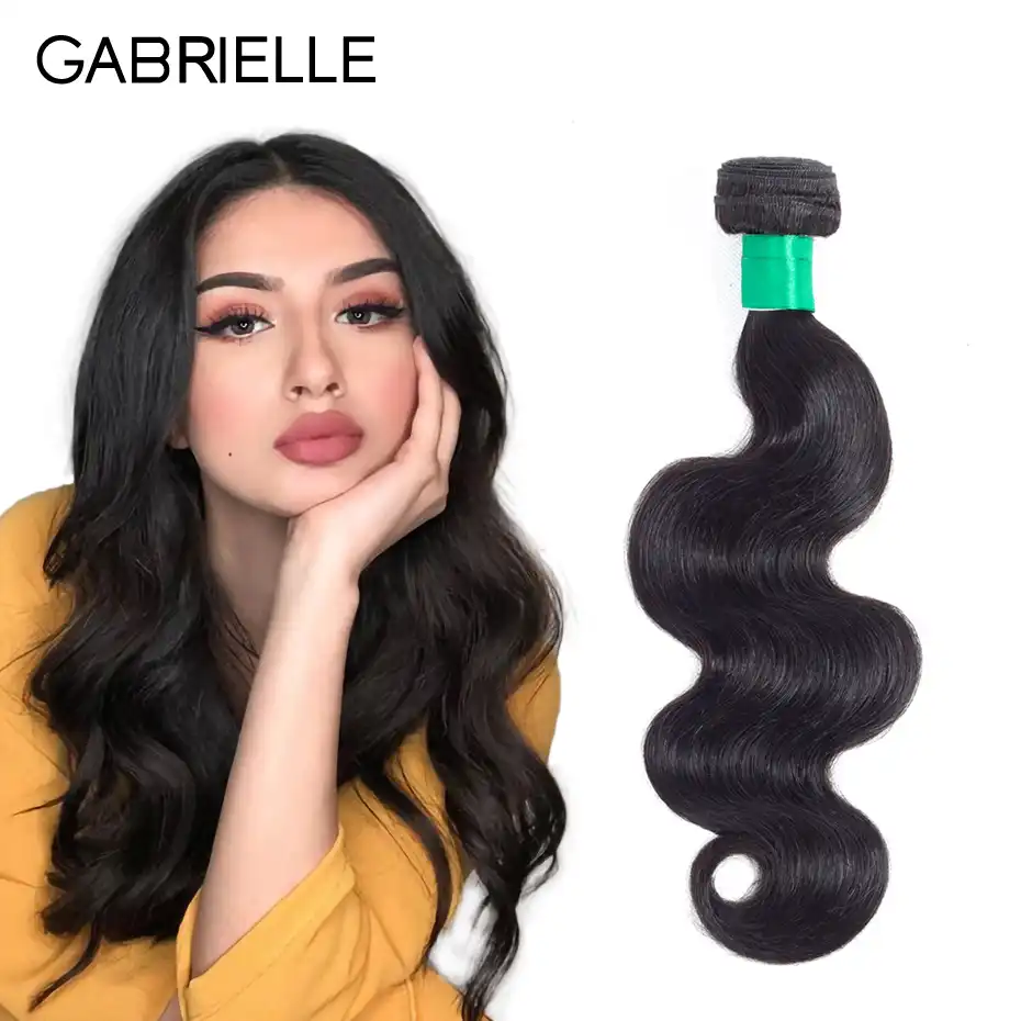 Gabrielle Peruvian Body Wave Hair Bundles 1 Piece 8 28 Inch