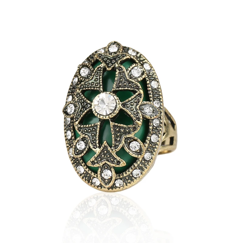 Kinel Vintage Rings For Women Indian Style Gold Color Filled With Crystal Bohemia Pattern Luxury Jewelry
Kinel Vintage Rings For Women Indian Style Gold Color Filled With Crystal Bohemia Pattern Luxury Jewelry