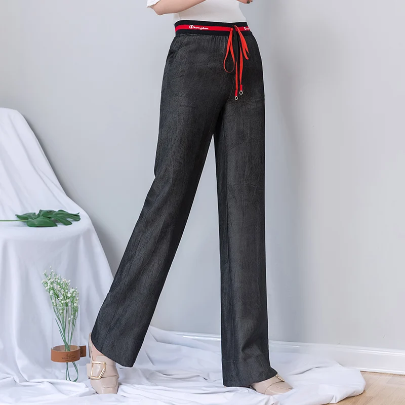 High Waist Wide Leg Pants Women 2019 Summer Black Lace Up Harajuku Joggers Sweatpants Streetwear Gothic Plus Size Trousers Women
High Waist Wide Leg Pants Women 2019 Summer Black Lace Up Harajuku Joggers Sweatpants Streetwear Gothic Plus Size Trousers Women