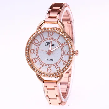 Women Bracelet Watches Luxury Diamond Fine Stainless Steel Ladies Watch Rose Gold Color Dress Wristwatch Gift
Women Bracelet Watches Luxury Diamond Fine Stainless Steel Ladies Watch Rose Gold Color Dress Wristwatch Gift
