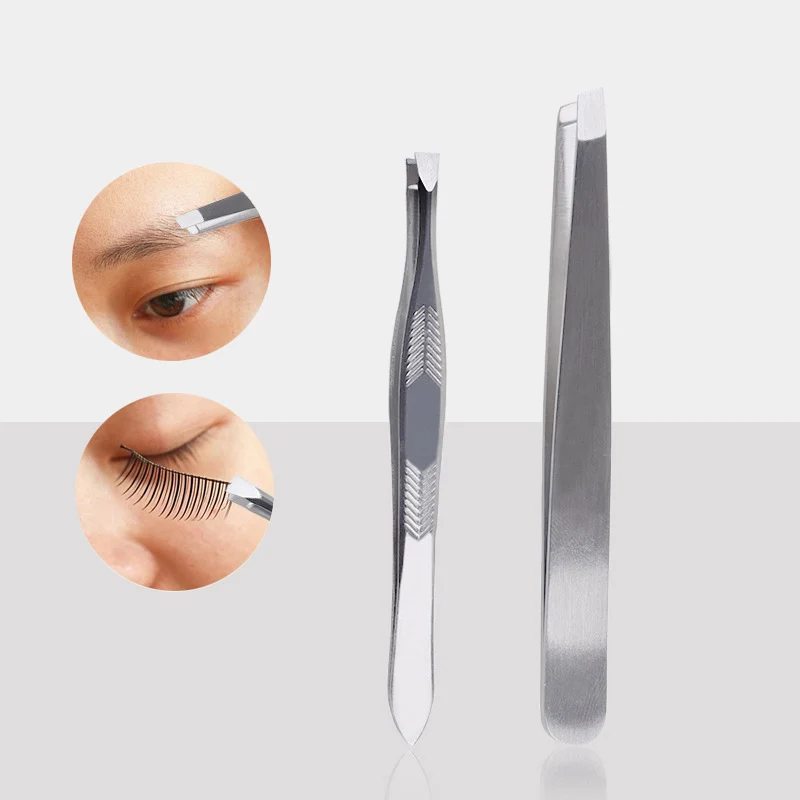 2pcs Angled Slanted Eyebrow Tweezers Face Hair Removal Eye Brow Trimmer Eyelash Clip Cosmetic Beauty Makeup Tool New Design Set
2pcs Angled Slanted Eyebrow Tweezers Face Hair Removal Eye Brow Trimmer Eyelash Clip Cosmetic Beauty Makeup Tool New Design Set