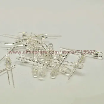 PHISCALE 50pcs 3mm blue led round with domed top transparent lens high brightness 2pins through hole
PHISCALE 50pcs 3mm blue led round with domed top transparent lens high brightness 2pins through hole