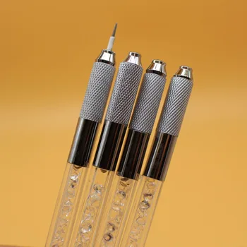 6 Pcs Two Uses Manual Eyebrow Tattoo Pen Crystal White Permanent Makeup Microblading Pen For 3D Eyebrow Tattoo Embroidery
6 Pcs Two Uses Manual Eyebrow Tattoo Pen Crystal White Permanent Makeup Microblading Pen For 3D Eyebrow Tattoo Embroidery
